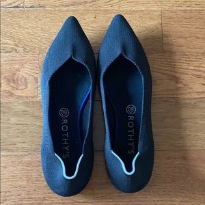 Rothy’s Black Pointed Flats